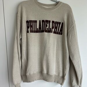 Tan and brown Philly Crewneck